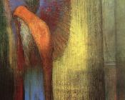 Winged Old Man with a Long White Beard - 奥蒂诺·雷东